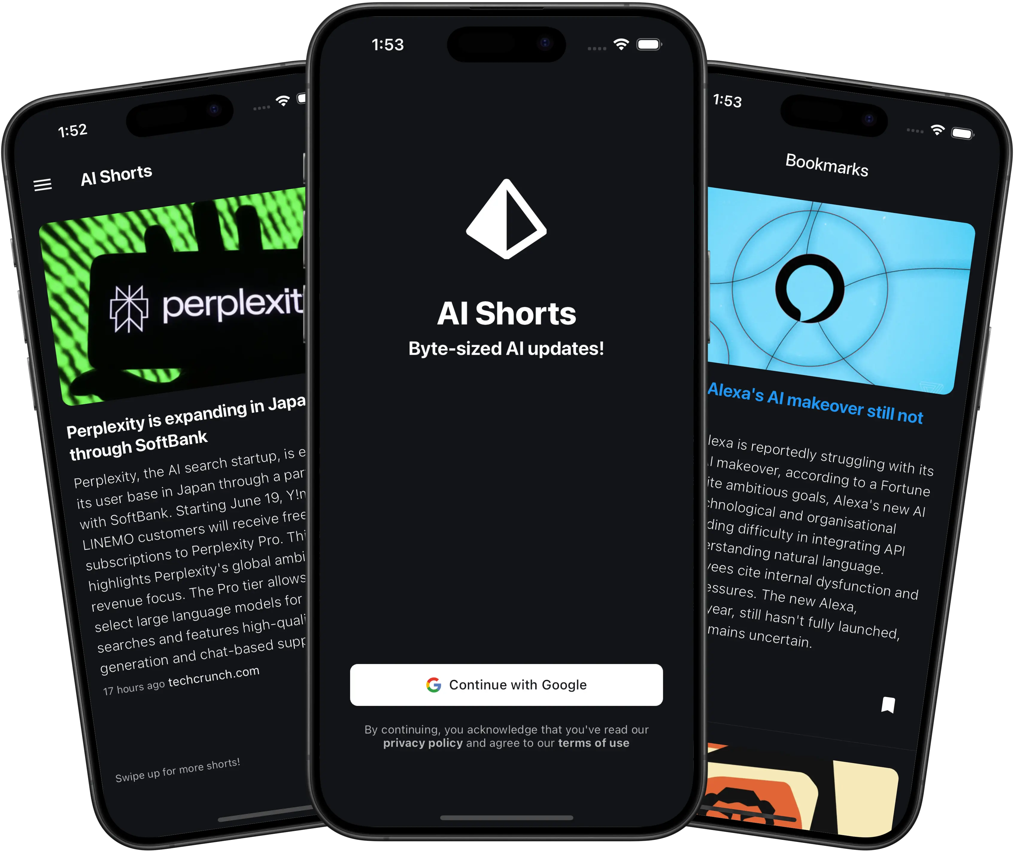 AI Shorts' app showcase
